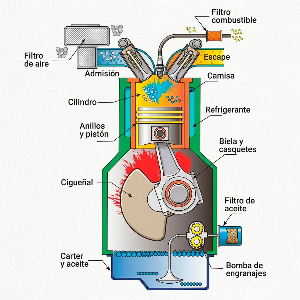 FIGURA 1 Motor de combustión interna Diesel